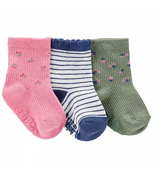 Комплект шкарпеток Carter's 3в1 для дівчинки 46-61 см (1N111110_0-3M)