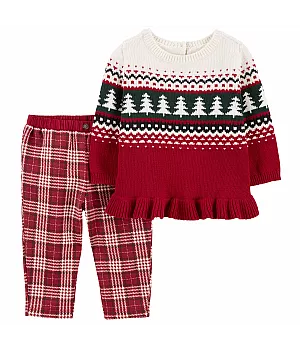 Комплект Carter's 2в1 светр штани для дівчинки 69-72 см (1O007010_9M)