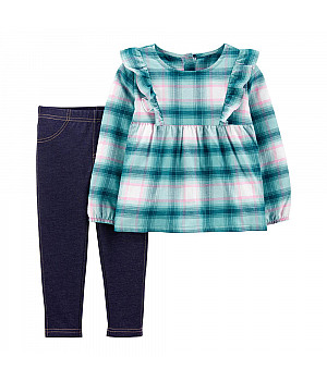 Комплект (2 шт) кофта з довгим рукавом, штани для дівчинки (2J172010_3T) 