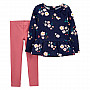 Комплект (2 шт) кофта з довгим рукавом, штани для дівчинки (2M010510_2T) 