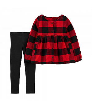 Комплект (2 шт) кофта з довгим рукавом, штани для дівчинки (2M010710_3T) 