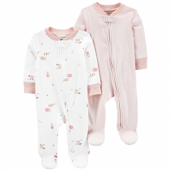 Сліп-чоловічок Carter's для дiвчинки 55-61 см (1N723810_3M) 