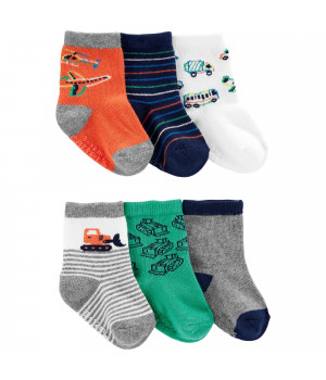 Шкарпетки Carter's для хлопчика 88-105 см 6 шт (2N110610_2T4T)