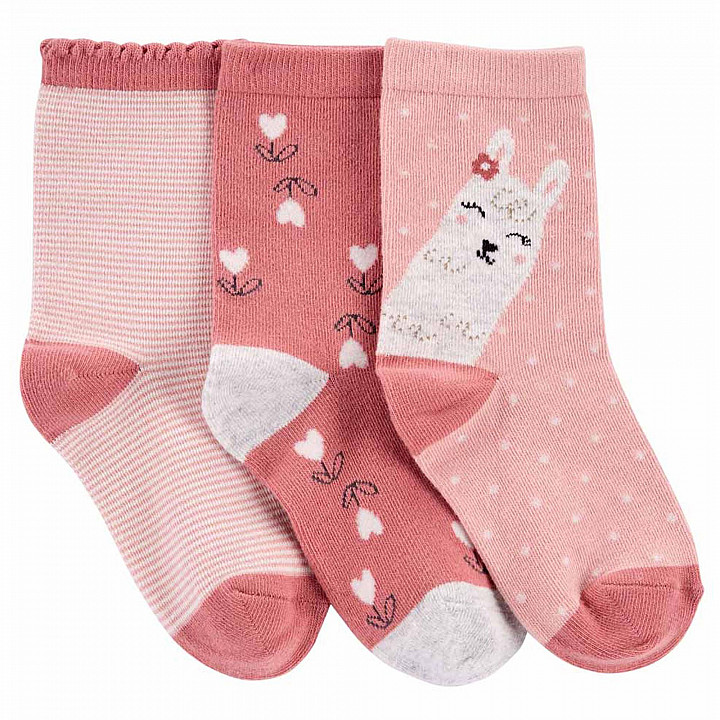 Шкарпетки Carter's для дiвчинки 101-131 см 3 шт (3M138110_4-7)