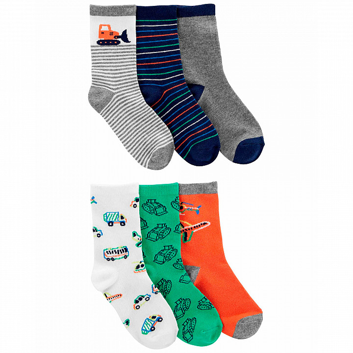 Шкарпетки Carter's для хлопчика 101-131 см 6 шт (3N110610_4-7)
