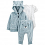 Комплект 3в1 Carter's кардиган, боді, штани для хлопчика (55-61cm) (1L772810_3M)