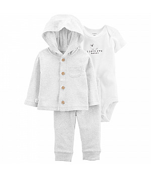 Комплект 3в1 Carter's кардиган, боді, штани унісекс (55-61cm) (1L782710_3M)