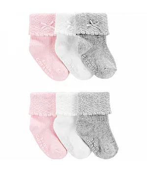 Комплект шкарпеток Carter's 6в1 для дівчинки 72-86 см (1H568210_12-24M)
