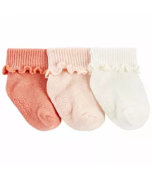 Комплект шкарпеток Carter's 3в1 для дівчинки 7,9-8,9 см (1P554810_0-3M)