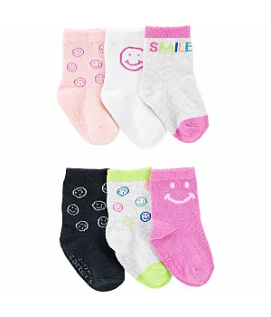 Комплект шкарпеток Carter's 6в1 для дівчинки 72-86 см (1P886410_12-24M)