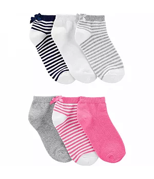 Комплект шкарпеток Carter's 6в1 для дівчинки 101-131 см (3H760210_4-7)