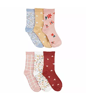 Шкарпетки Carter's для дівчинки 101-131 см 6 шт (3O059310_4-7)