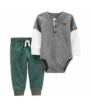Комплект 2в1 Carter's боді з довгим рукавом, штани для хлопчика (46-55cm) (1J202010_NB)