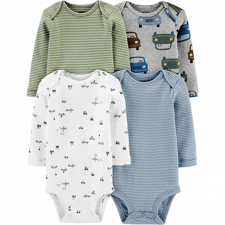 Комплект боді 4в1 Carter's довгий рукав для хлопчика (1I720310_24M)