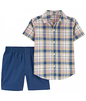 Комплект Carter's 2в1 сорочка шорти для хлопчика 61-69 см (1O868810_6M)