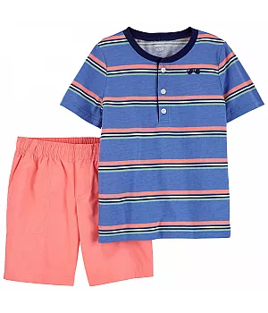 Комплект Carter's 2в1 футболка шорти для хлопчика 61-69 см (1N664910_6M)