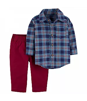 Комплект Carter's 2в1 сорочка штани для хлопчика 61-69 см (1J252110_6M)