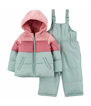 Комплект Carter's 2в1 куртка напівкомбінезон для дівчинки 108-121 см (C2239S92_5-6_OLIVE)