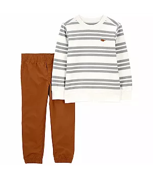 Комплект Carter's 2в1 пуловер штани для хлопчика 69-72 см (1Q051210_9M)