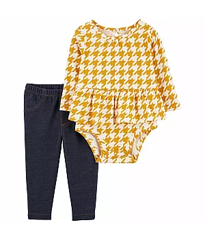 Комплект Carter's 2в1 боді штани для дівчинки 55-61 см (1Q101910_3M)