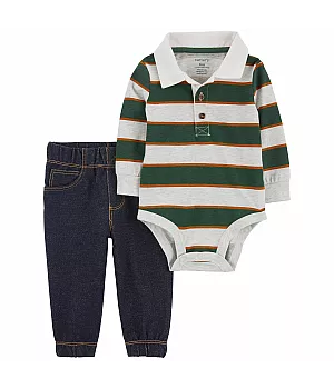 Комплект Carter's 2в1 боді штани для хлопчика 55-61 см (1Q107610_3M)