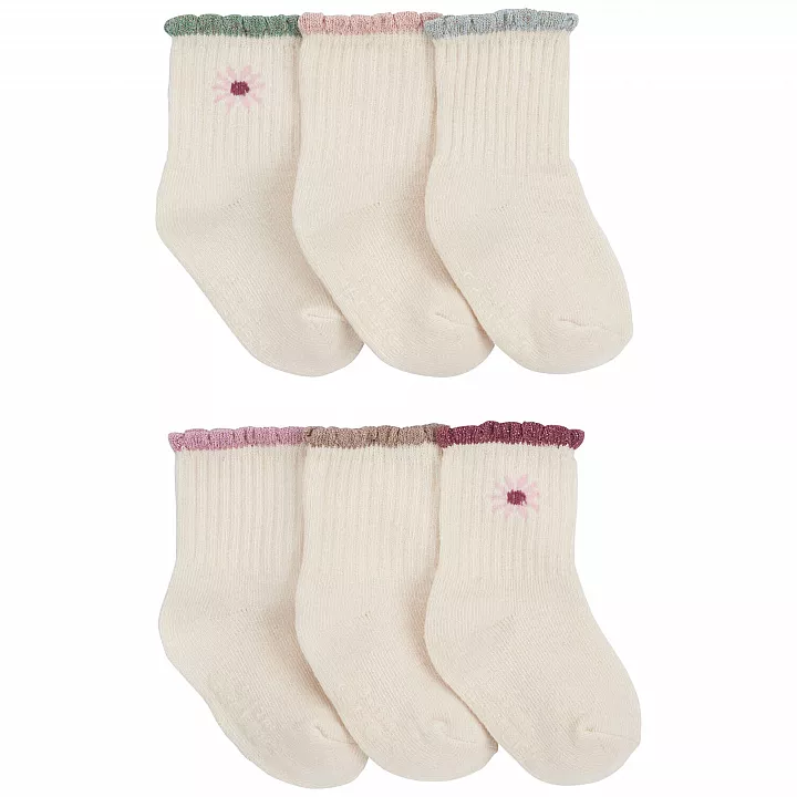 Комплект шкарпеток Carter's 6в1 для дівчинки 46-61 см (1Q425110_0-3M)