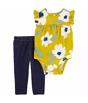 Комплект Carter's 2в1 боді штани для дівчинки 55-61 см (1Q429910_3M)