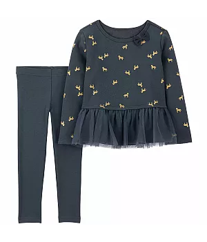 Комплект Carter's 2в1 кофта штани для дівчинки 105-112 см (2Q055010_5T)