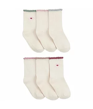 Комплект шкарпеток Carter's 6в1 для дівчинки 88-105 см (2Q425110_2T4T)
