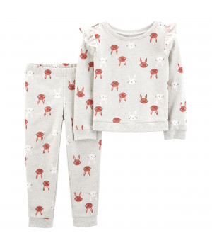Комплект (2 шт.) Carter's кофта з довгим рукавом, штани для дівчинки (72-76cm) (1M701510_12M)