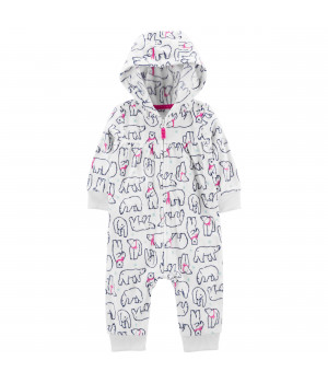 Сліп-чоловічок Carter's флісовий для дівчинки (46-55cm) (1M759310_NB)