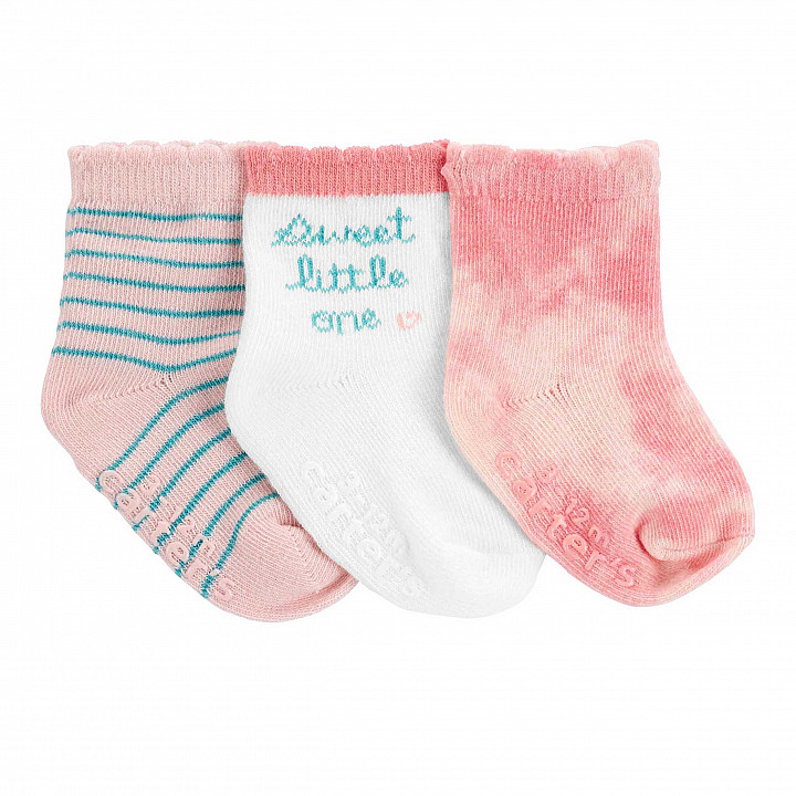 Шкарпетки Carter`s 3 шт для дівчинки 46-61 cm (1N093910_0-3)