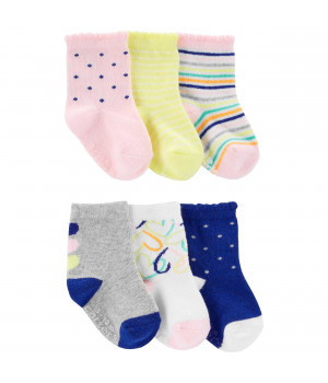 Шкарпетки Carter`s 6 шт для дівчинки 55-78 cm (1N111510_3-12)