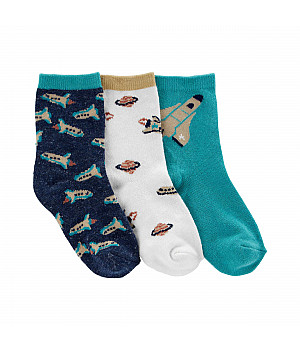 Шкарпетки Carter`s 3 шт для хлопчика 4-7 років, 101-131 cm (3N108310_4-7)