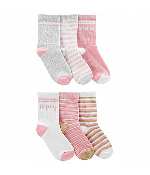Шкарпетки Carter`s 6 шт для дівчинки 4-7 років, 101-131 cm (3N111210_4-7)
