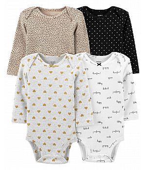 Комплект Carter's з 4 боді для дівчаток  (1J942310_12M)